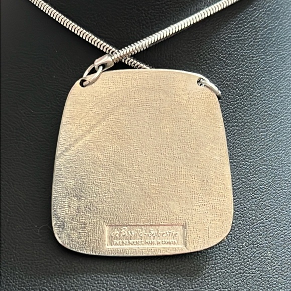 Vintage de Passille -Sylvestre  Duck Pendant w Chain Quebec Canada Artisans - Picture 3 of 3